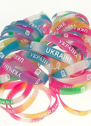 Браслет силіконовий ukraine світлонакопичувальний (уп. 50шт)