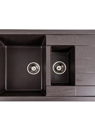 Гранітна мийка для кухні valeso 7850w toskana матовий гренадін