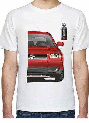 Футболка мужская avtolife с принтом volkswagen passat b5 f 405705 xxxl белая