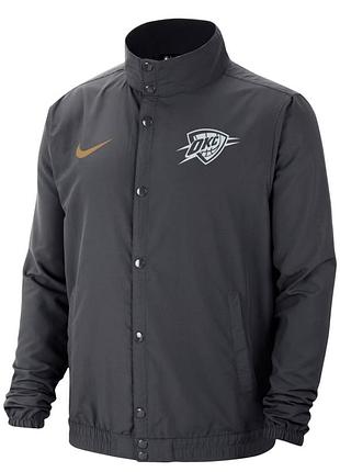 Спорт легкая стильная курточка ветровка куртка oklahoma city thunder nike lightweight city edition.м