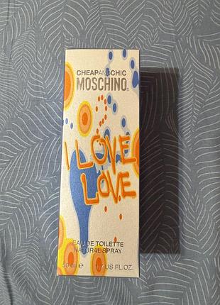 Парфуми moschino. i love love. оригінал