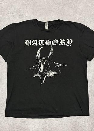 Вінтажна футболка bathory - 2009 black metal vintage