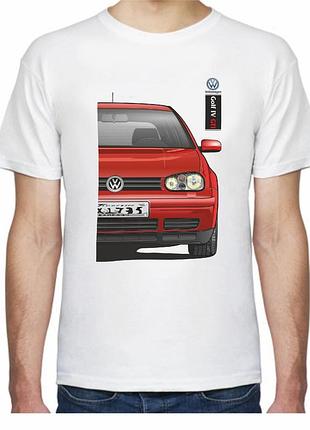 Футболка мужская avtolife с принтом volkswagen golf iv gti fr 507344 m белая