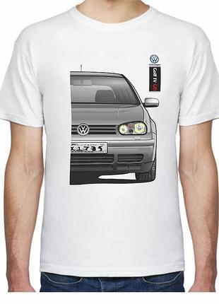 Футболка мужская avtolife с принтом volkswagen golf iv gti fr 107444 l белая