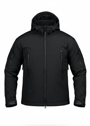 Демісезонна тактична куртка soft shell silver knight windstoper black ор1232