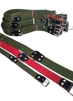 Ошейник брезент 59см 30мм двойной тм dog collar