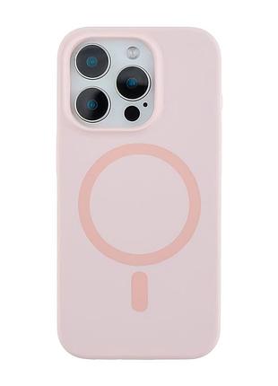 Чехол-накладка bizon silicone case (magsafe) для iphone 16 pro (6.3) pink