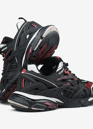 Balenciaga track 2 black red 4