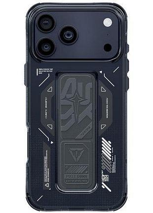 Чохол-накладка skinarma helio (mag-charge + grip-stand) iphone 17 pro max (6.9") graphite