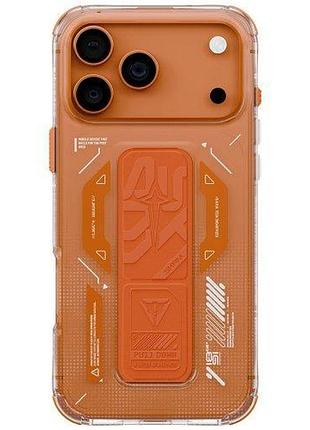 Чехол-накладка skinarma helio (mag-charge + grip-stand) iphone 17 pro (6.3") orange
