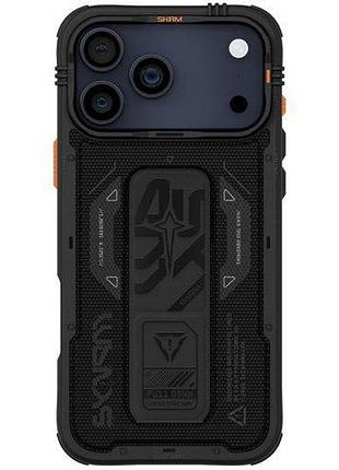 Чехол-накладка skinarma phantom (mag-charge + grip-stand) iphone 17 pro max (6.9") black