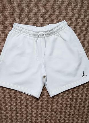 Jordan brooklyn fleece white short шорты свитшортс оригинал (m)