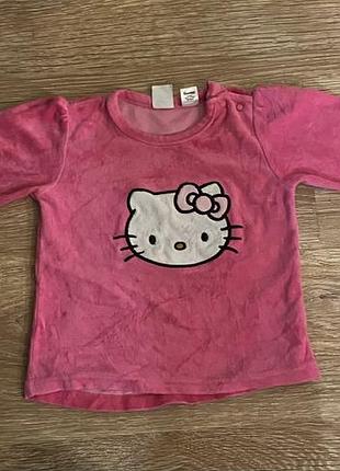 Гарна кофтинка, рожева на дівчинку 12/18 місяців hellokitty, від бренду: h&m