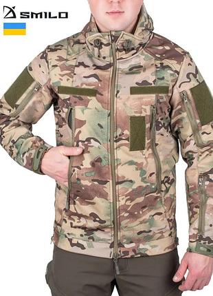 Тактична куртка smilo soft shell, мультикам, s