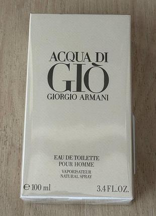 Giorgio armani acqua di gio pour homme 100 мл чоловіча туалетна вода