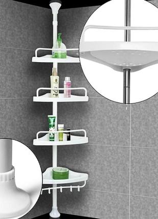 Угловая полка для ванной комнаты multi corner shelf, металлическая