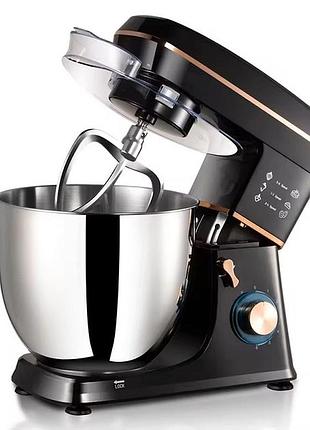 Планетарный миксер-чаша настольный миксер "domotec " r-6673 1800w 12l 3in1