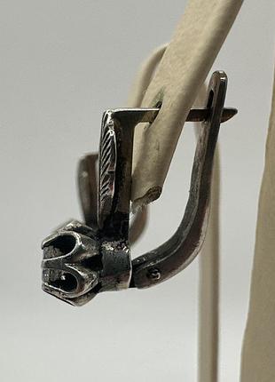 Серьги серебро 925 3
