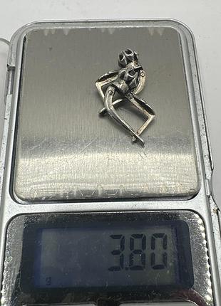 Серьги серебро 925 5