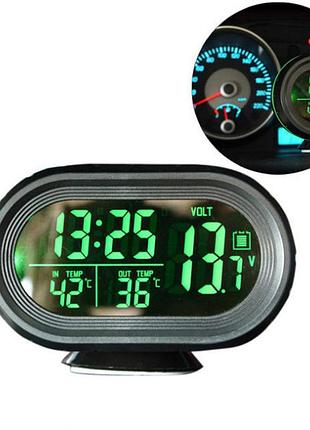 Автомобільний годинник – термометр – вольтметр vst – 7009v