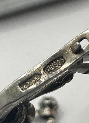 Серьги серебро 925 6
