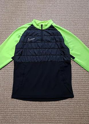 Nike dri-fit academy padded drill top термокофта лонгслів для спорту оригінал (m)