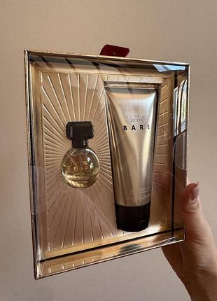 Подарунковий набір парфуми+лосьйон victoria's secret bare mini fragrance duo оригінал