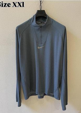Оригінальна чоловіча спортивна кофта nike stride dri-fit zip running top розмір xxl