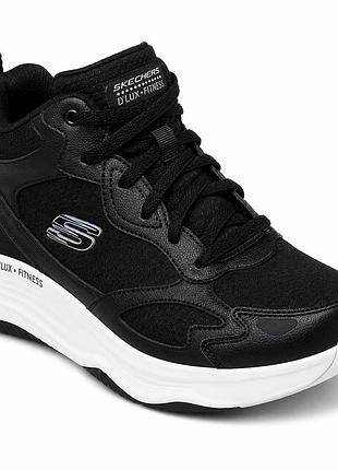 Женские кроссовки skechers d’lux fitness черные р. 37 (24 см)