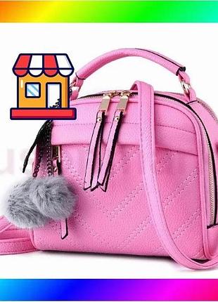 Bs мини сумочка с best mix меховым брелком bas77/n