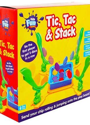 Настольная игра для семьи, 52 фишки tic tac & stack / детская игра интерактивная 4