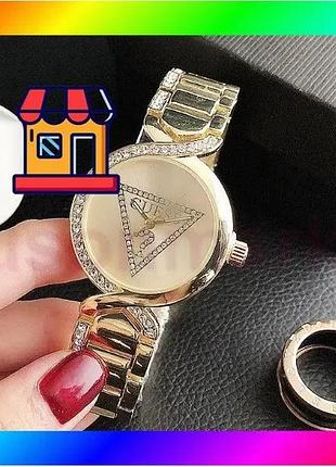 Bs якісний жіночий наручний best mix годинник браслет guess, модний і стильний годинник-браслет на ру bas77/n