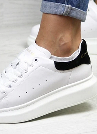 Кроссовки женские белые alexander mcqueen р.37