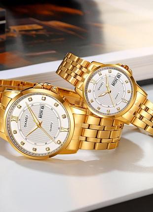 Skmei 2085gdsi gold-silver 4