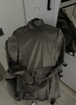 Гольф кофта сіра велюр якісний bershka sinsay zara