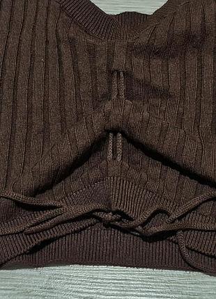 Топ коричневого цвета 2