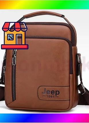 Bs качественная мужская сумка best mix планшетка jeep 1941 повседневная, стильная городская сумка джип bas77/n