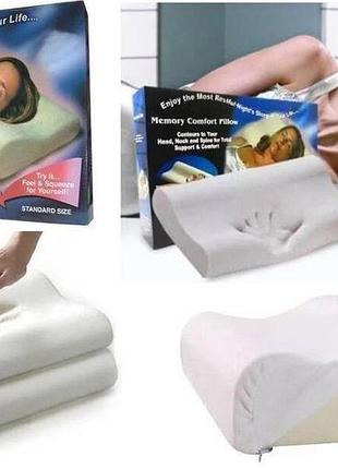 Ортопедическая подушка с памятью memory pillow (мемори пиллоу)