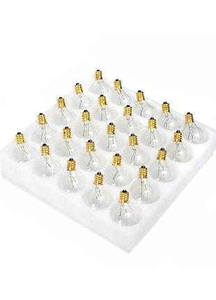 Комплект ламп накаливания g40 e12 7w 230v warm white (25 шт) для уличных и интерьерных гирлянд