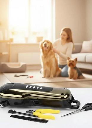 Профессиональная машинка для стрижки животных gemei gm 6063
