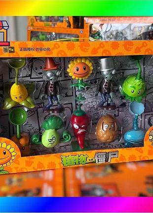 Bs фигурки детские растения best mix против зомби с перчиком | набор фигурок plants vs zombies в подар bas77/n
