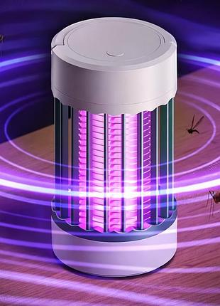 Лампа от насекомых electric shock c12 электро ловушка для комаров, ультрафиолетовый уничтожитель насекомых
