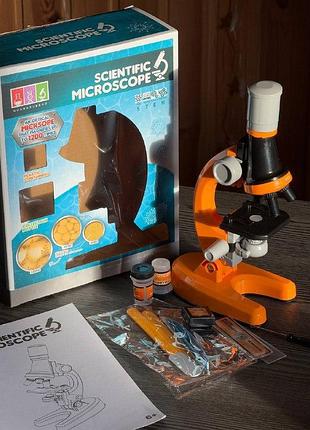 Детский микроскоп scientific microscope увеличивает в 1200 раз 2