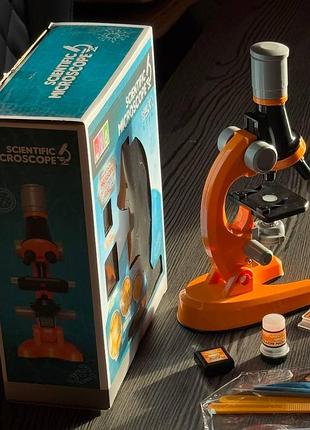 Детский микроскоп scientific microscope увеличивает в 1200 раз 7