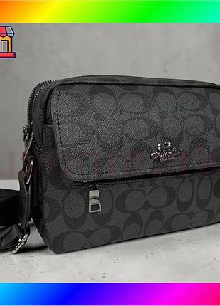 Bs мужская сумка барсетка best mix стиль coach, сумка на плечо коач bas77/n