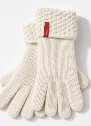 Перчатки вязаные женские esprit шерстяные классические перчатки белые