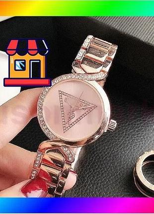 Bs якісний жіночий наручний best mix годинник браслет guess, модний і стильний годинник-браслет на ру bas77/n