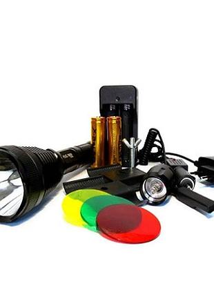 Ручний ліхтарик bl q3888-t6 3 18650 battery police