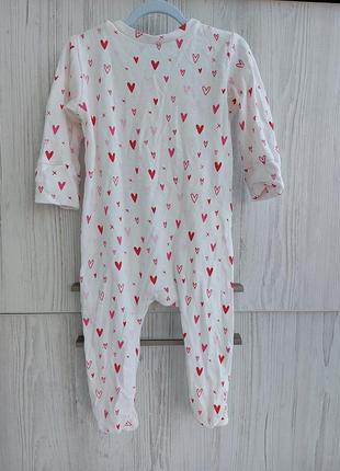 Хлопковый человечек matalan для девочки 3-6м 3