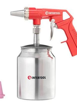 Пневмопістолет піскоструминний intertool нижній бак 1000 мол x 8 атм (pt-0707)